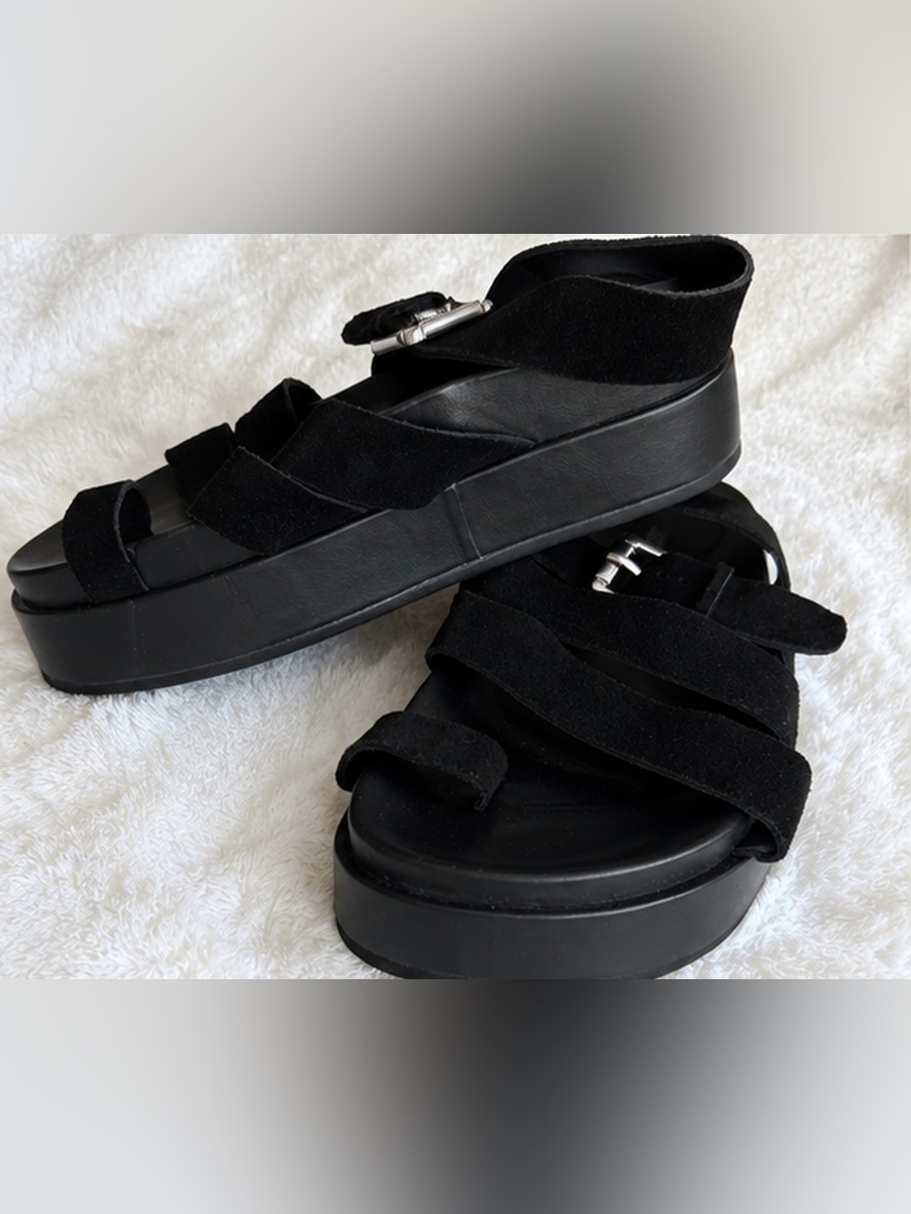 Jeffrey Campbell Women's Black Sandal - Picture 3 of 5